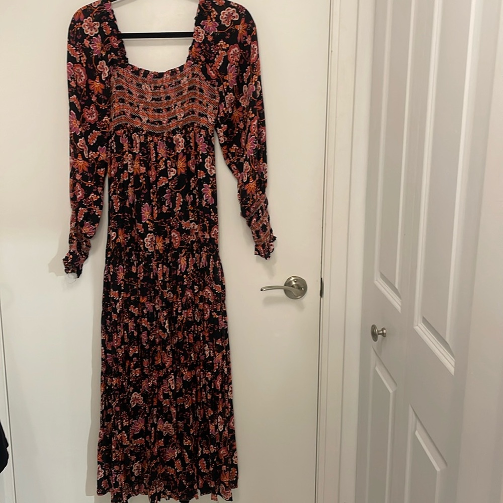 Free People Floral Midi Dress